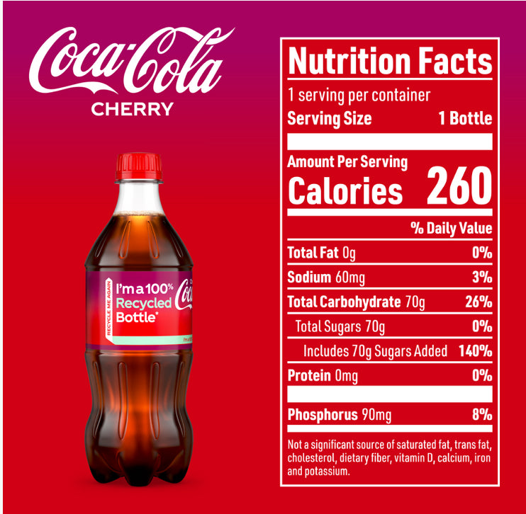 Coca-Cola Cherry 20 oz