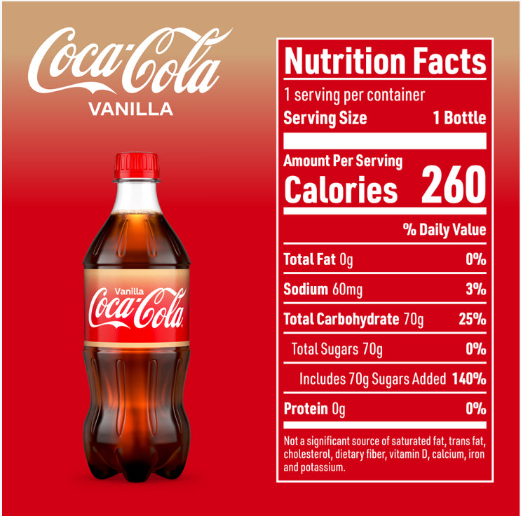 Coca-Cola Vanilla 20oz