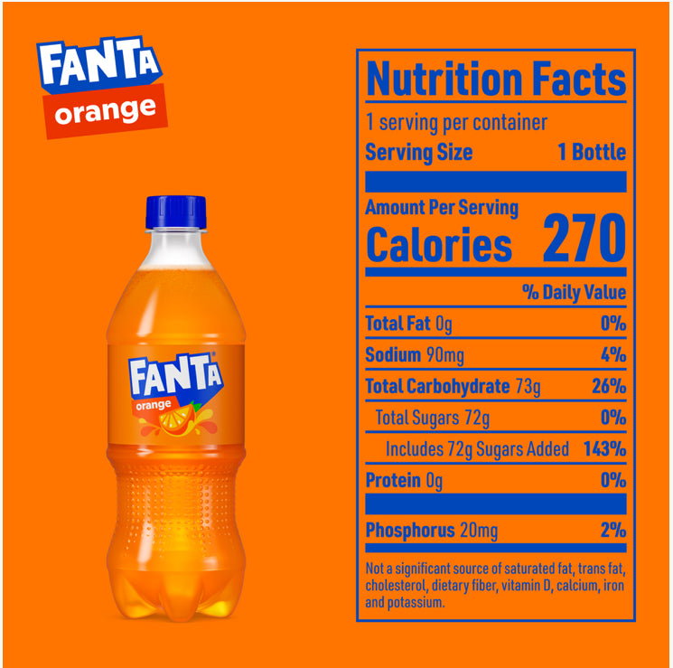 Fanta Orange 20 oz