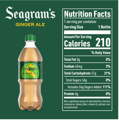 Seagram’s Ginger Ale 20 oz