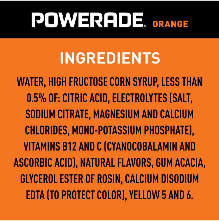 Powerade Orange 20 oz