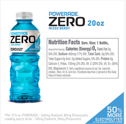 Powerade Zero mixed berry